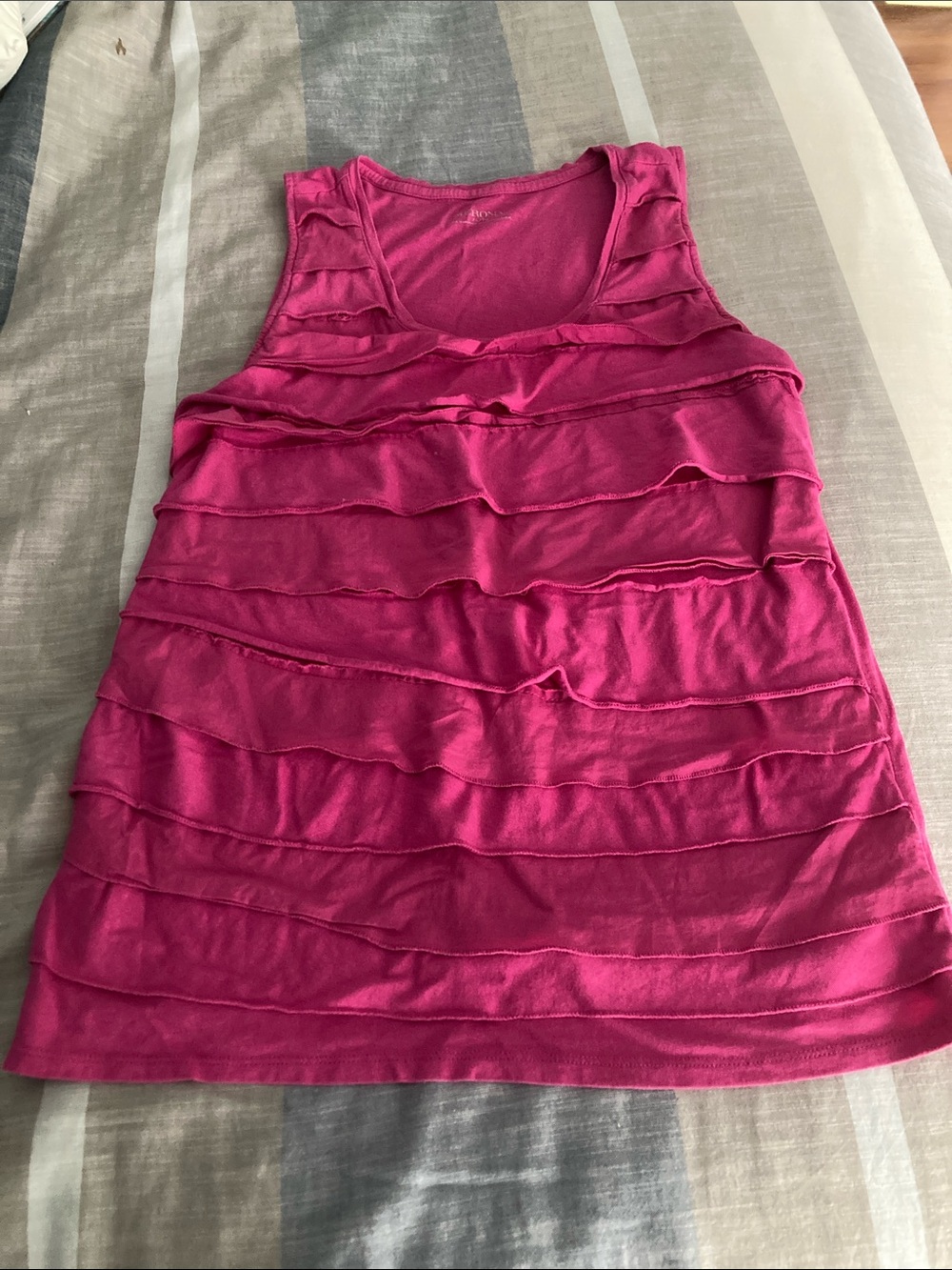 Merona Bright Violet Ruffle Tank Top